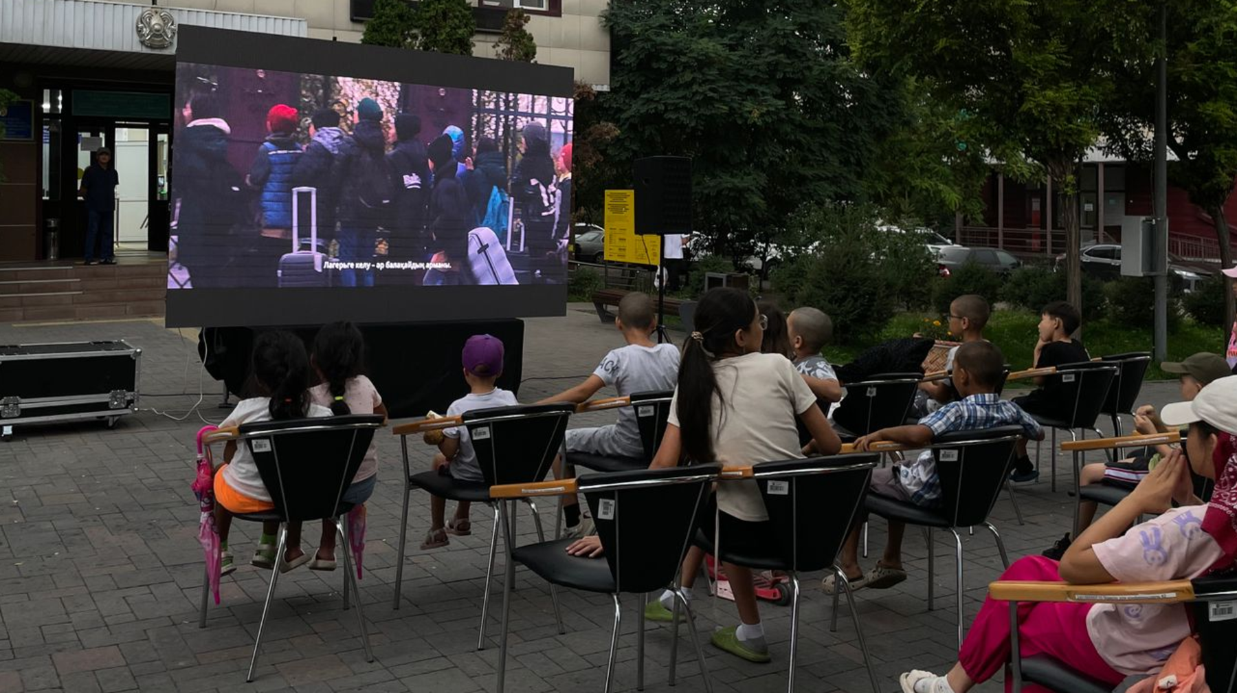 Жетісу ауданында бүлдіршіндерге арналған кино кеші өтті