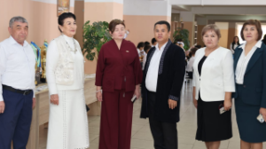 Абай ауылының мектебінде Оразгүл Асанғазымен кездесу өтті